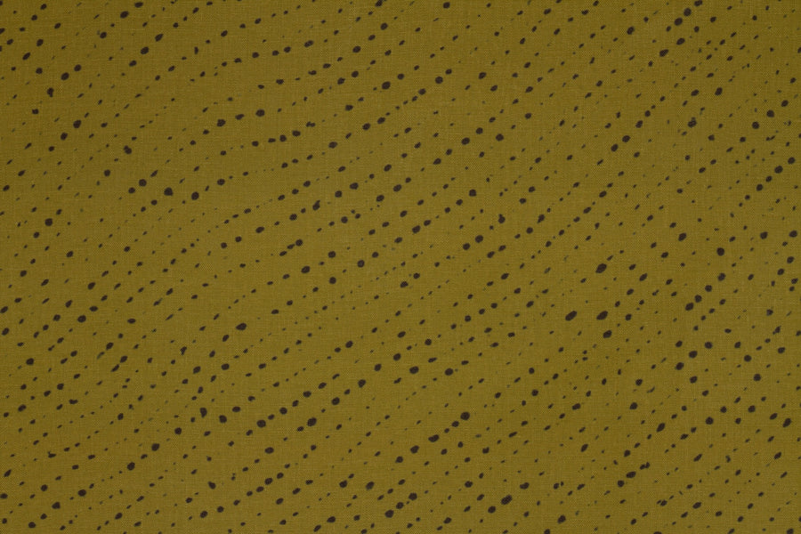 100% linen staccato nero shibori fabric by the yard up close in pmoss green
