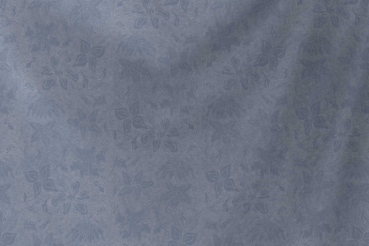 flowing venable moore 100% cotton Fiori hand drawn floral fabric by the yard in flat blue sustainably made to  order by boutique independent design studio venable moore