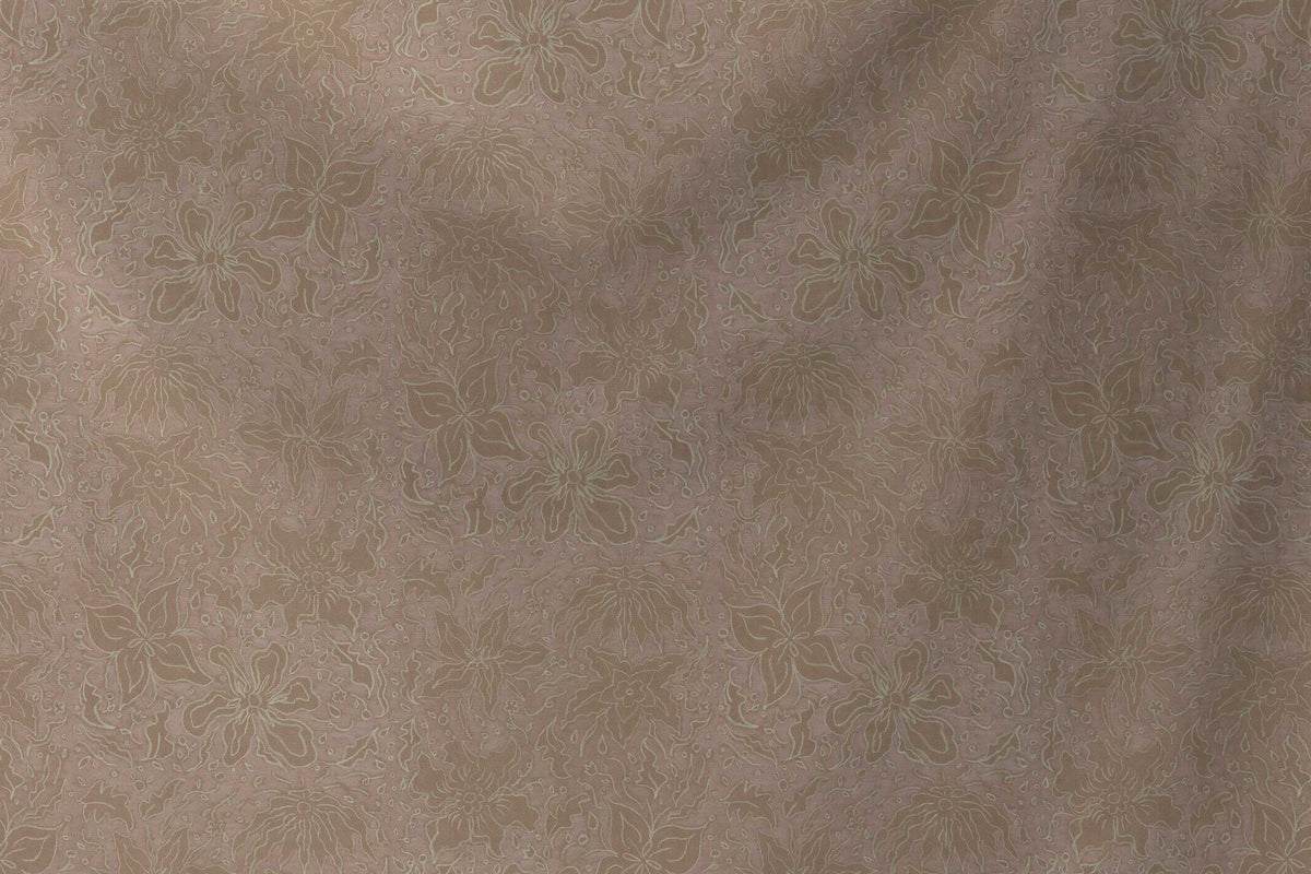 flowing venable moore 100% cotton Fiori hand drawn floral fabric by the yard in netural nude sustainably made to  order by boutique independent design studio venable moore