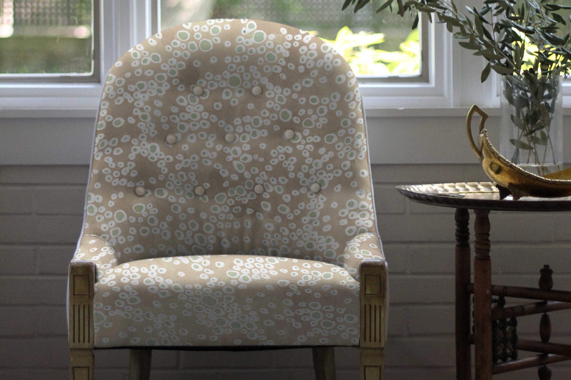 Buff 'Frizzante' Linen Yardage