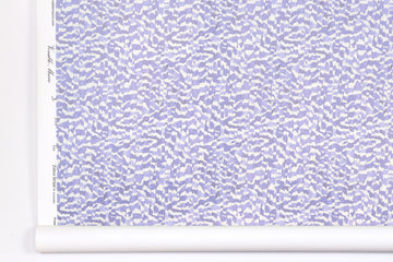 Venable Moore Zebra Stripe abstract animal in lavender purple boutique made-to-order, printed in the U.S.A. wallpaper roll against white wall