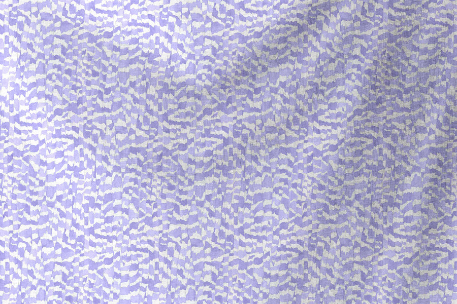 Venable moore flowing 100% European linen Zebra Stripe abstract animal fabric by the yard in lavender purple sustainably made to  order by boutique independent design studio venable moore