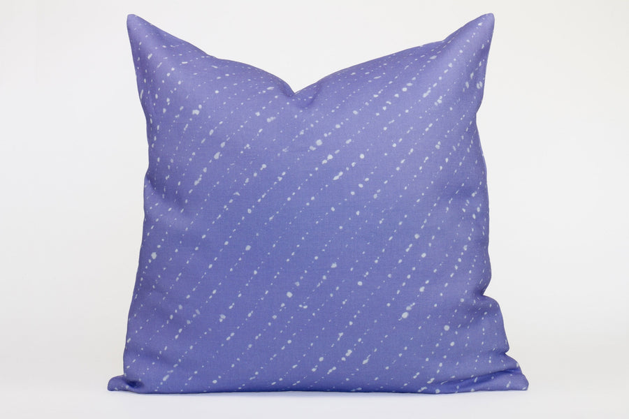 'Staccato Sbiancato' Shibori Linen Pillow Cover