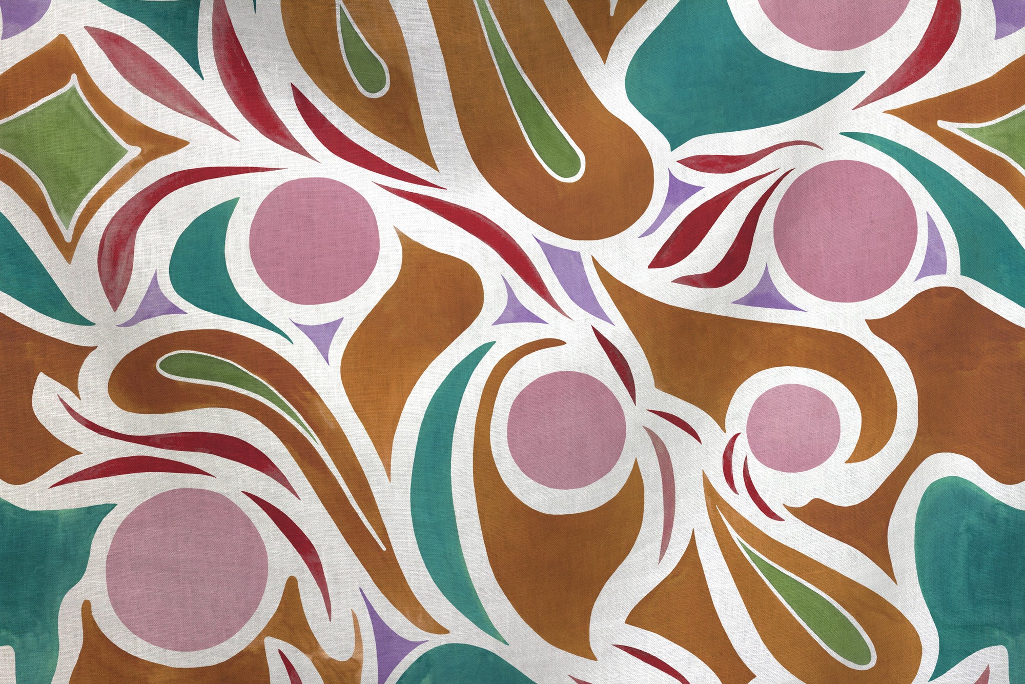 flowing 100% European French linen Capri fabric by the yard in Damson Plum Purple, Brown, and Teal  made to  order by boutique independent design studio