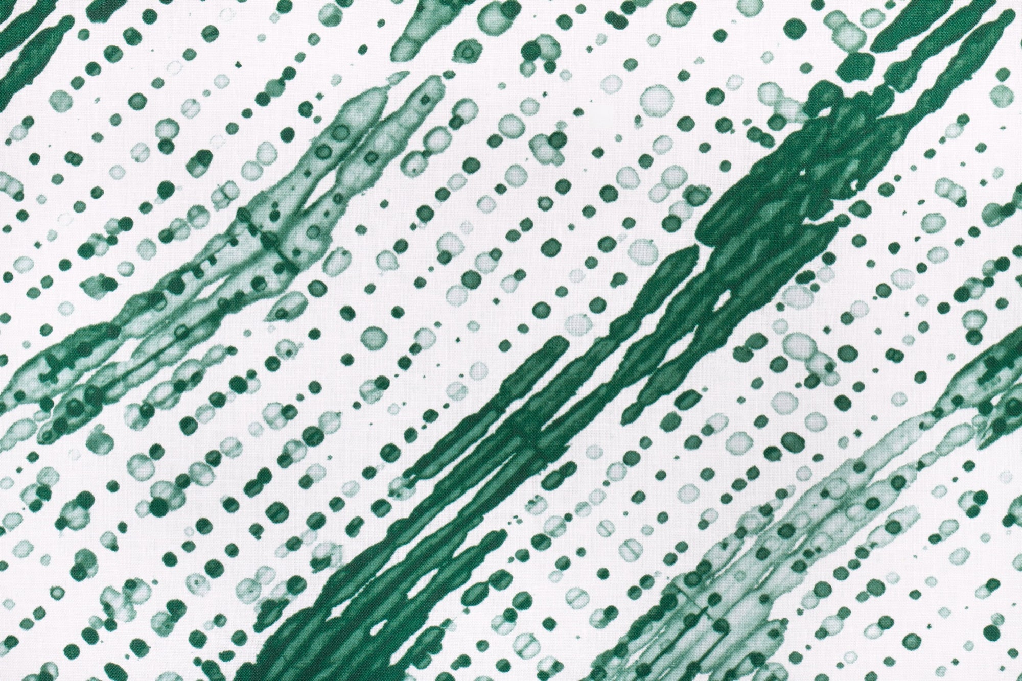 100% linen glissando shibori fabric by the yard up close in emerald green