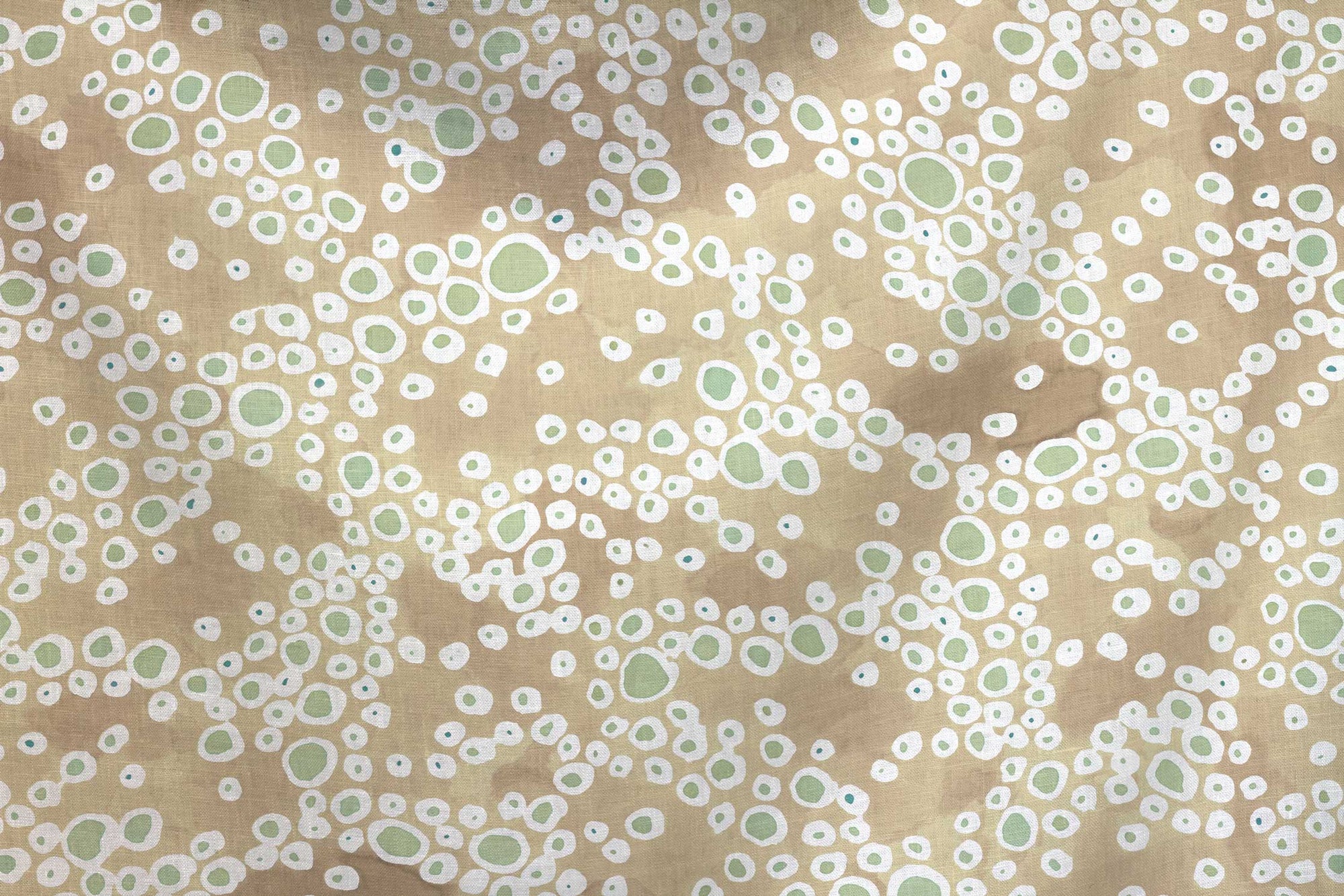 flowing 100% European French linen Frizzante fabric by the yard in neutral buff tan made to  order by boutique independent design studio