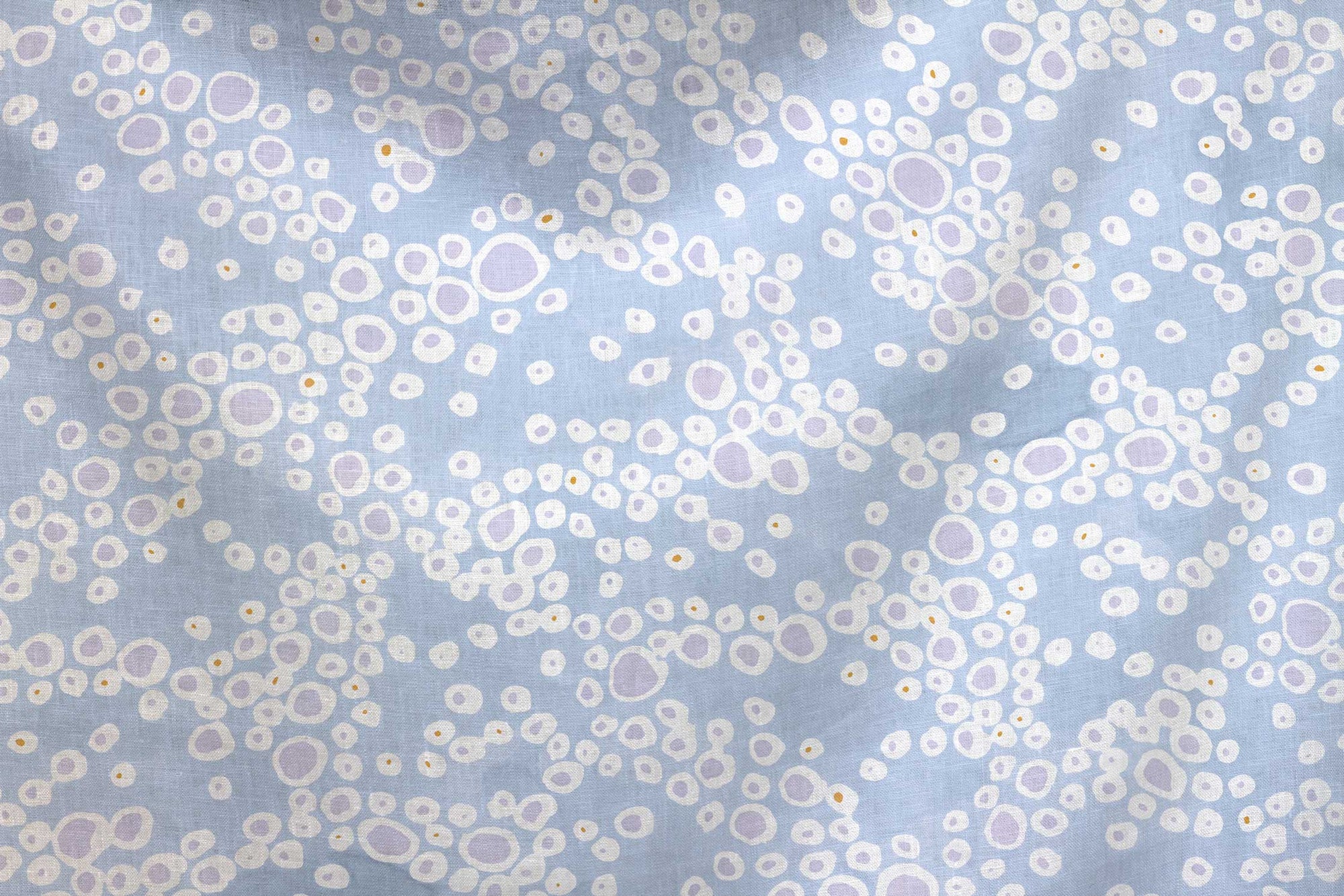 flowing 100% European French linen Frizzante fabric by the yard in pastel ice blue made to  order by boutique independent design studio