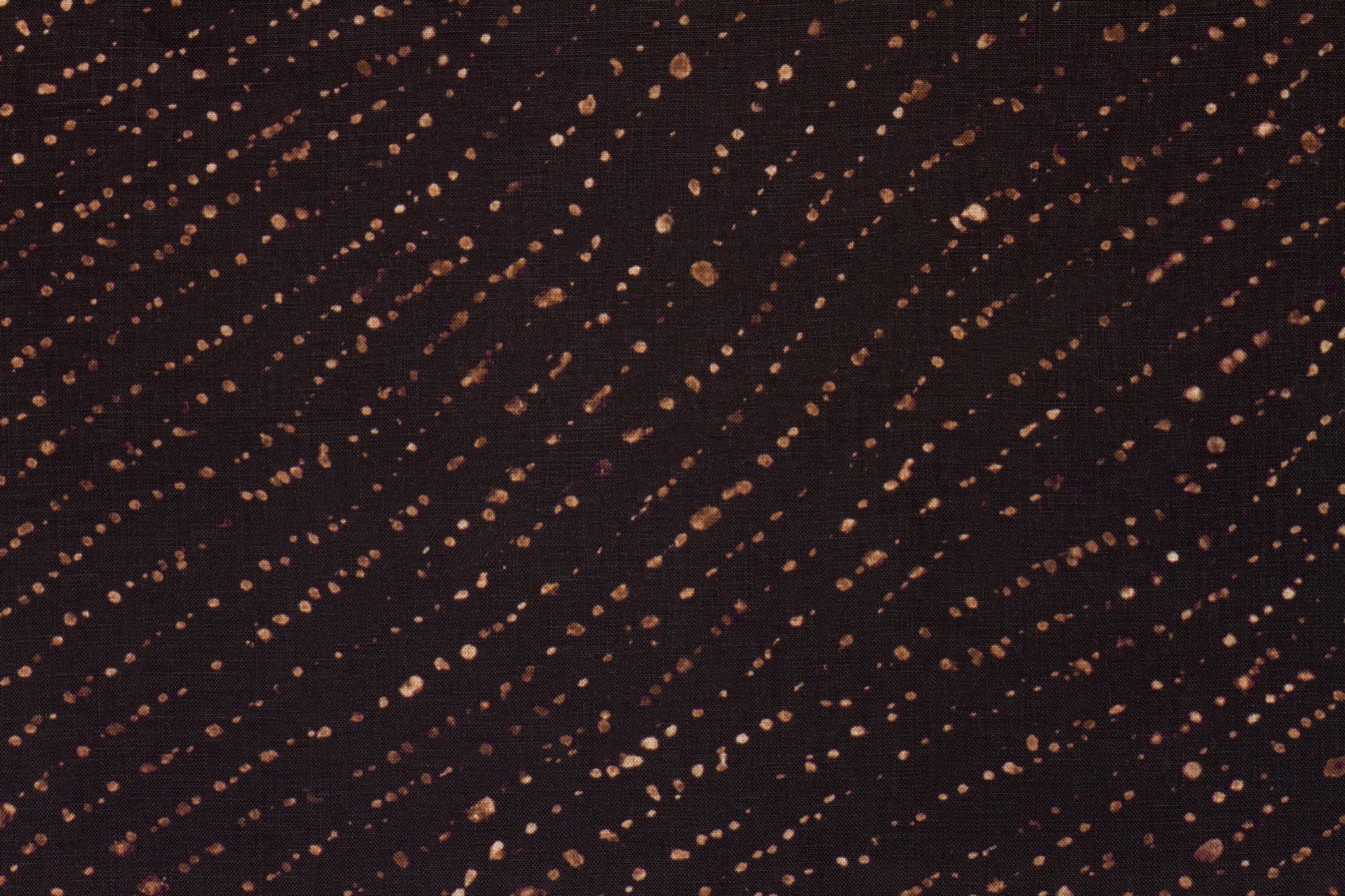 100% linen staccato decolorato shibori fabric by the yard up close in onyx black