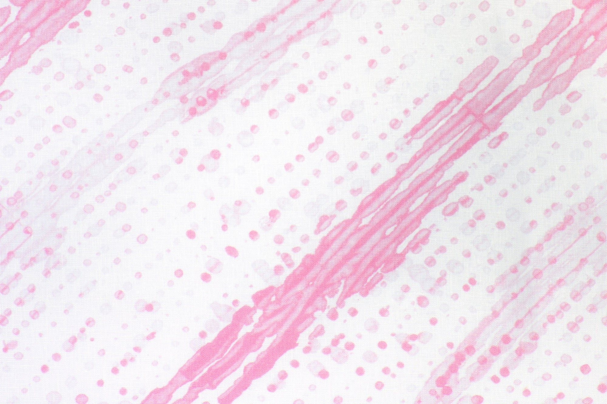 100% linen glissando shibori fabric by the yard up close in posy pink