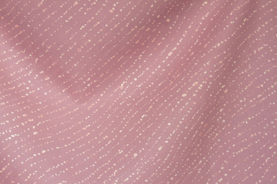flowing 100% linen staccato decolorato shibori fabric by the yard in rose clay pink