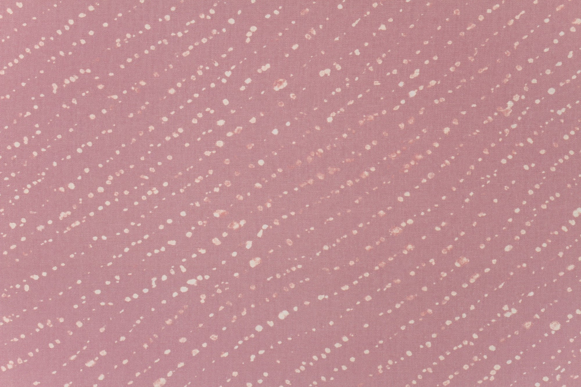 100% linen staccato decolorato shibori fabric by the yard up close in rose clay pink