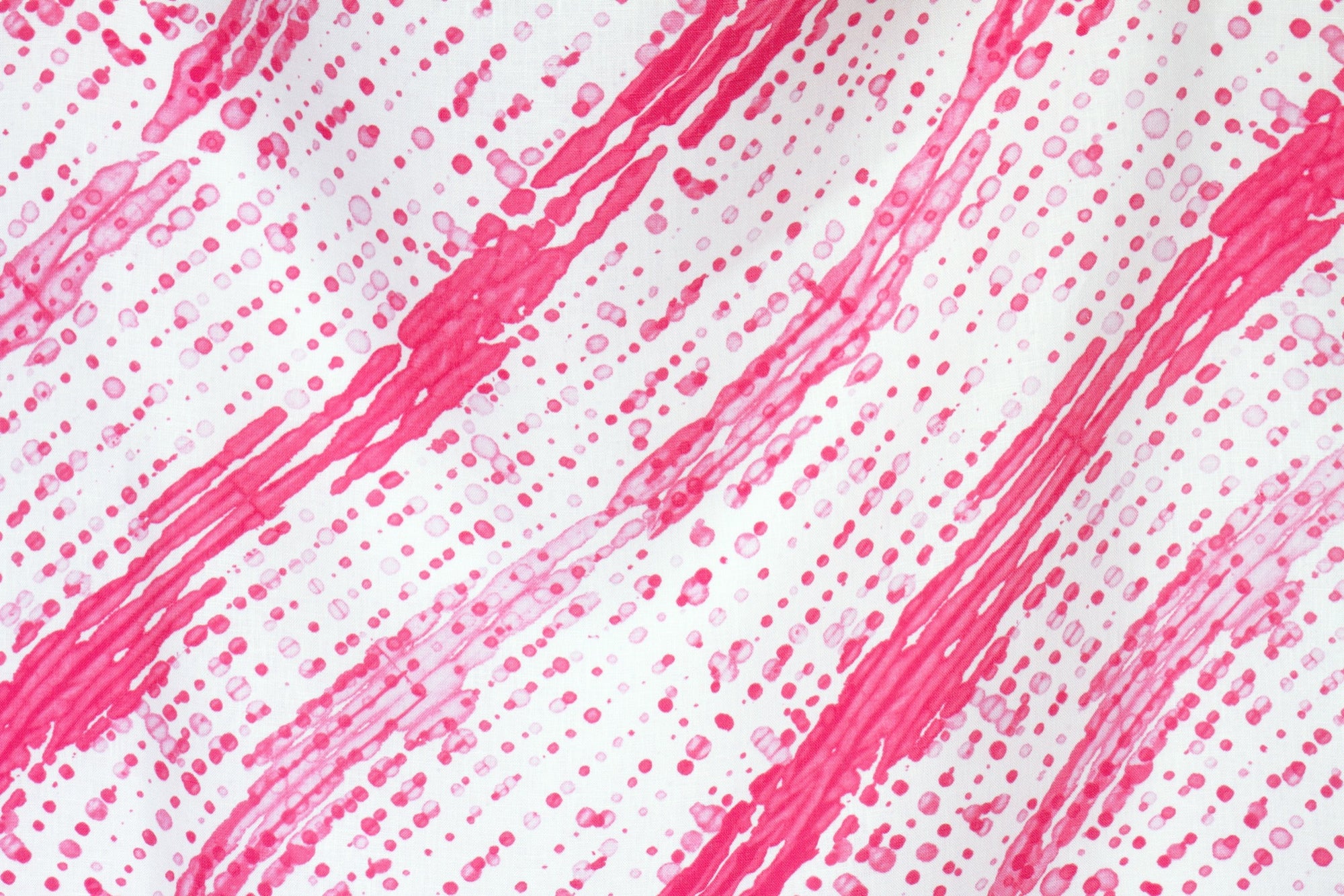 flowing 100% linen glissando shibori fabric by the yard in strawberry pink