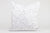 20” x 20” 100% linen reversible staccato nero shibori pillow in alabaster white