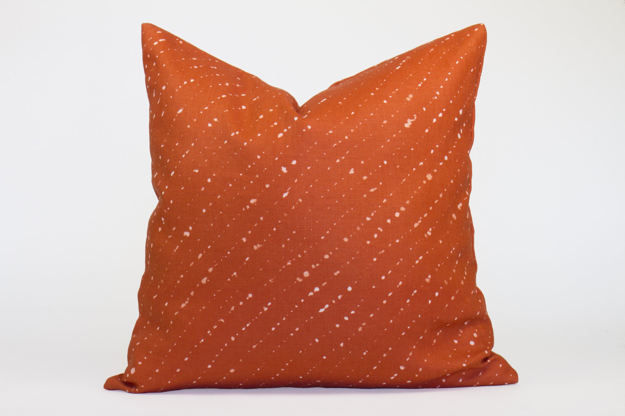 'Staccato Sbiancato' Ginger linen pillow cover 20" x 20" 
